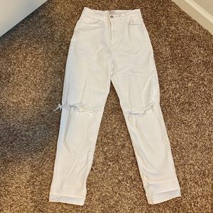 Destroyed Knee Mom Jeans